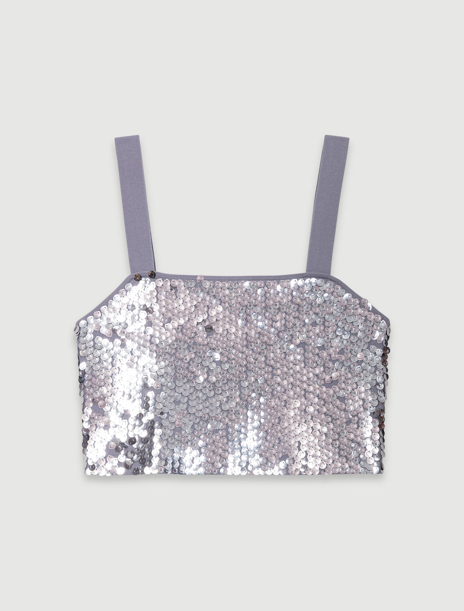 Top en maille ornée de sequins