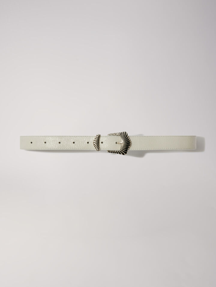 Ceinture en cuir à boucle grunge