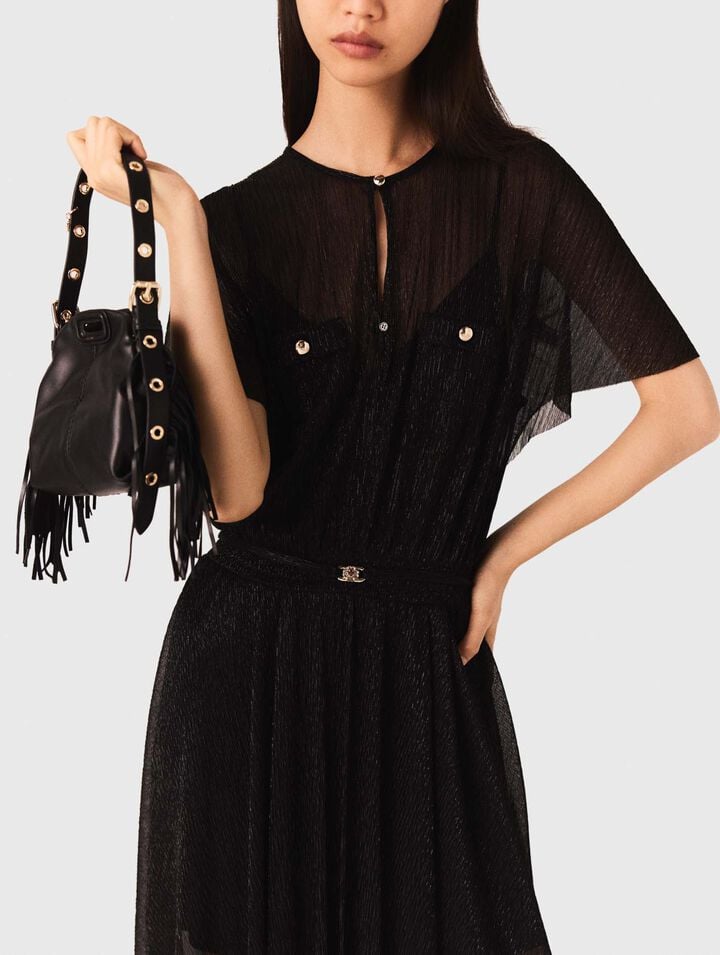 Robe longue métalisée