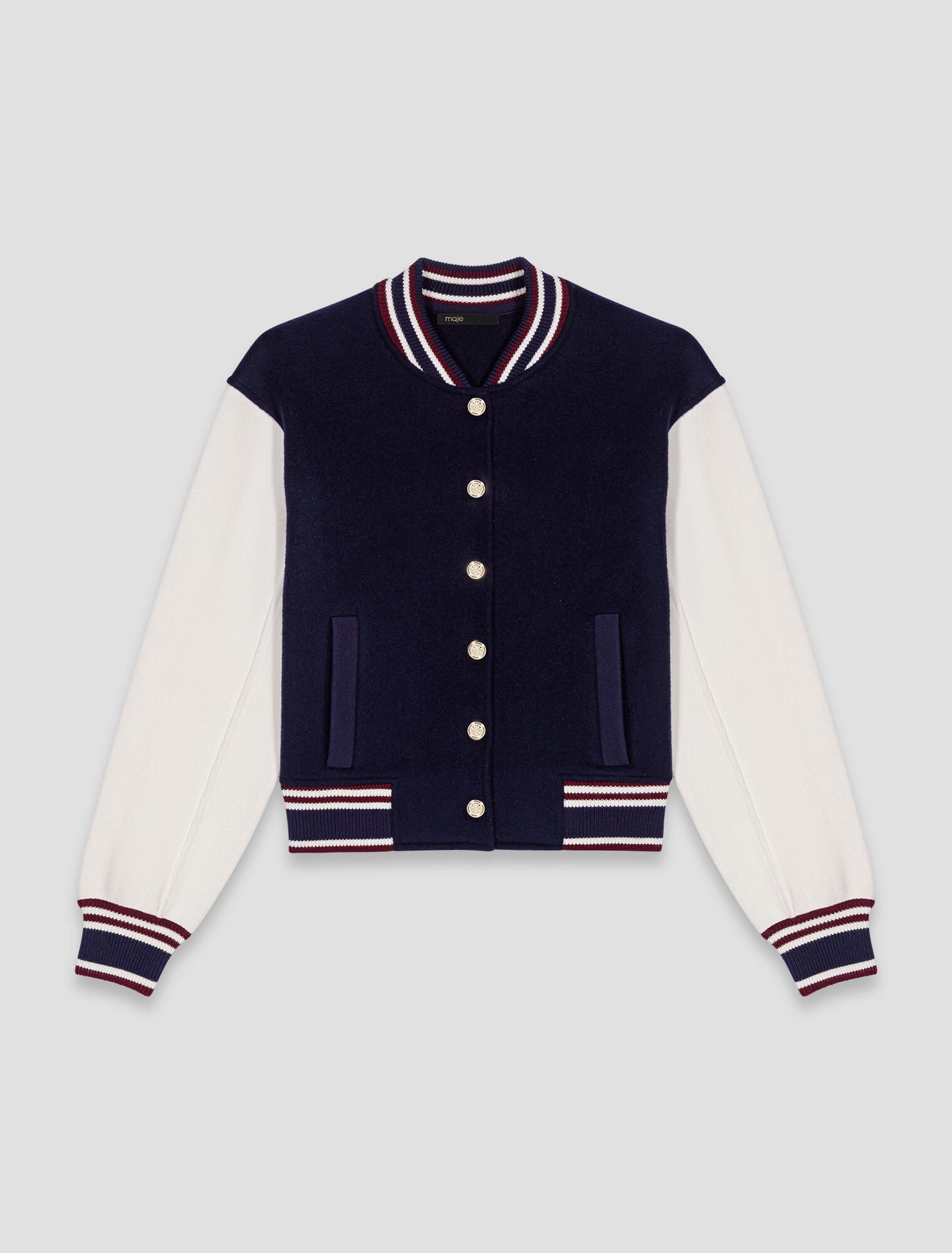 Bomber en tissu mélangé