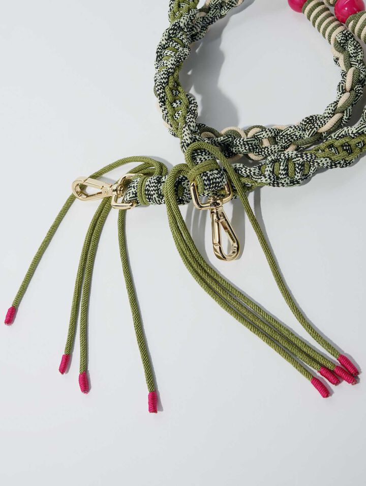 Braided shoulder strap