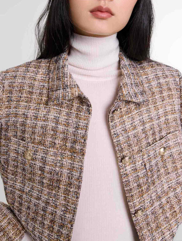 Veste courte en tweed