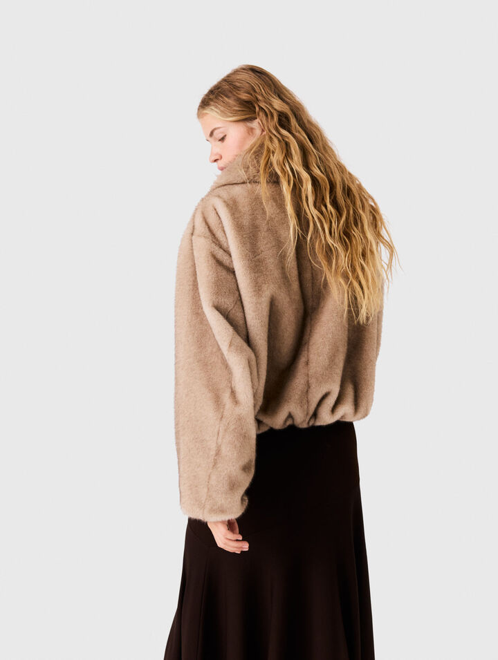 Faux fur jacket