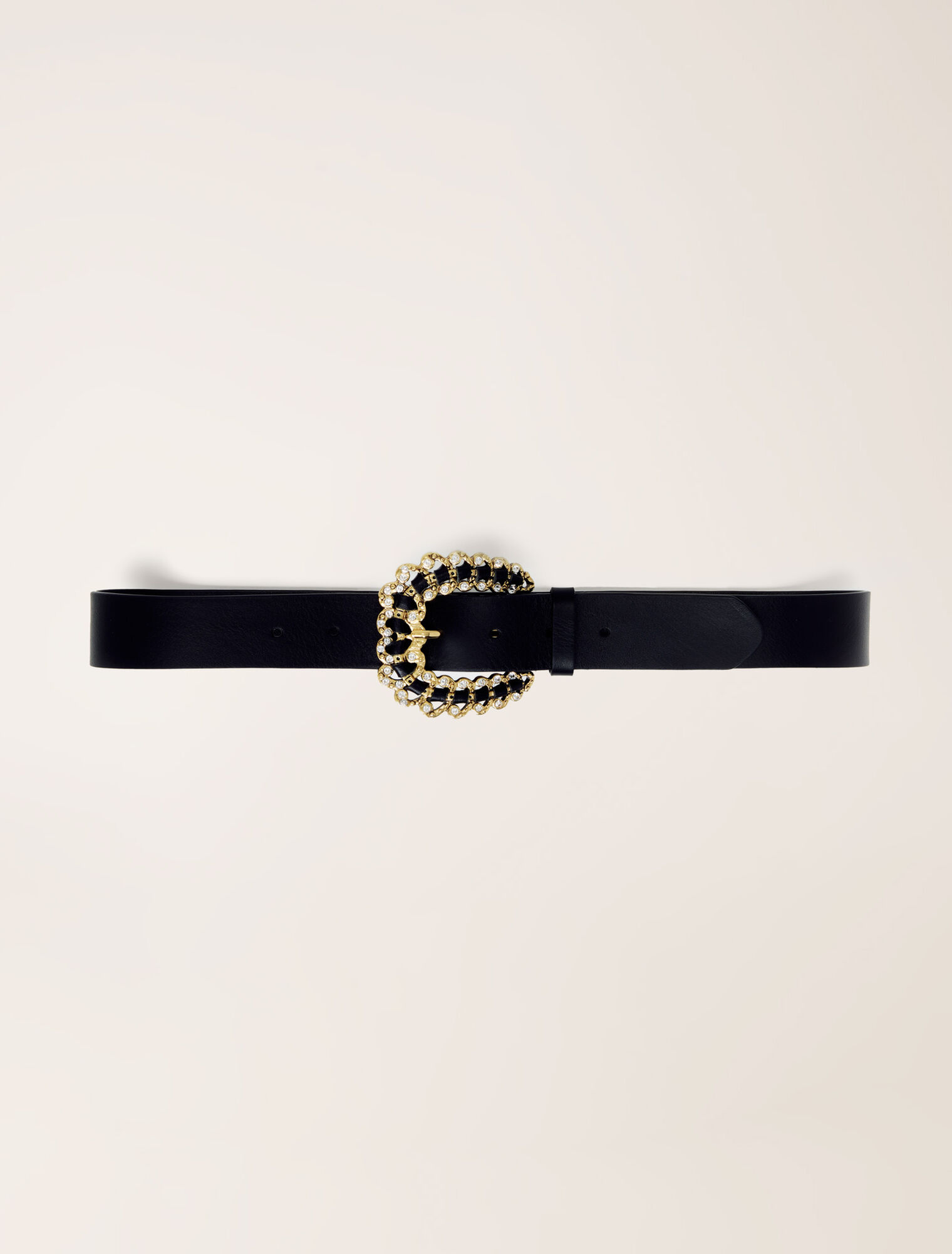 Ceinture à boucle strassée