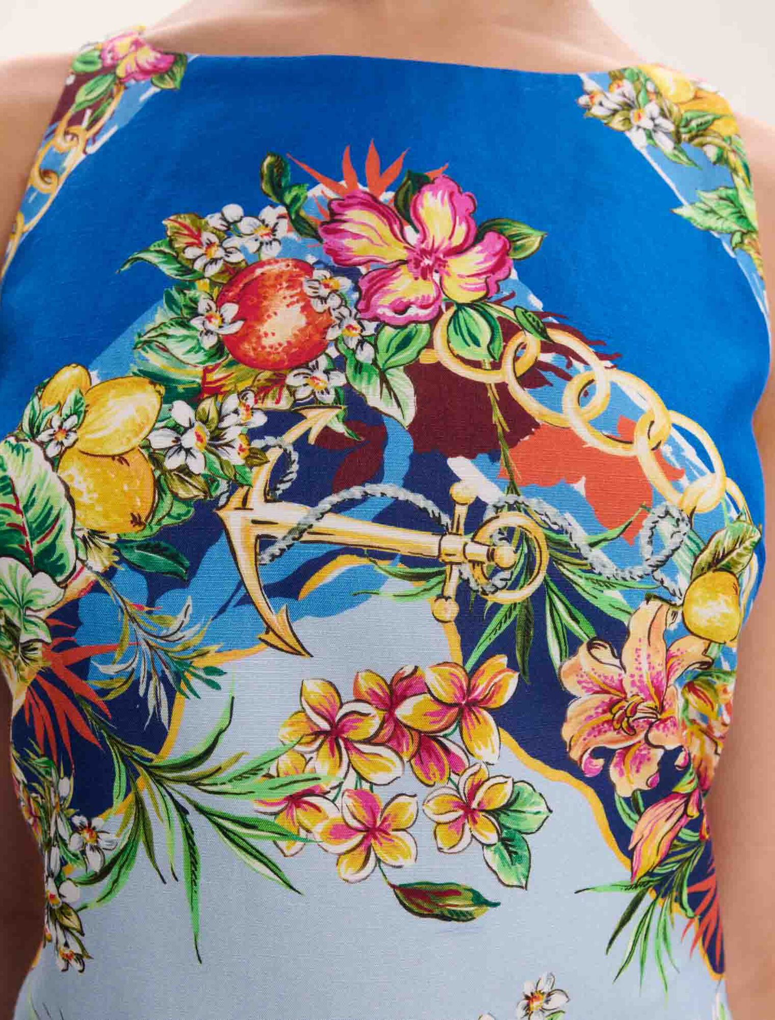 Robe droite imprimée