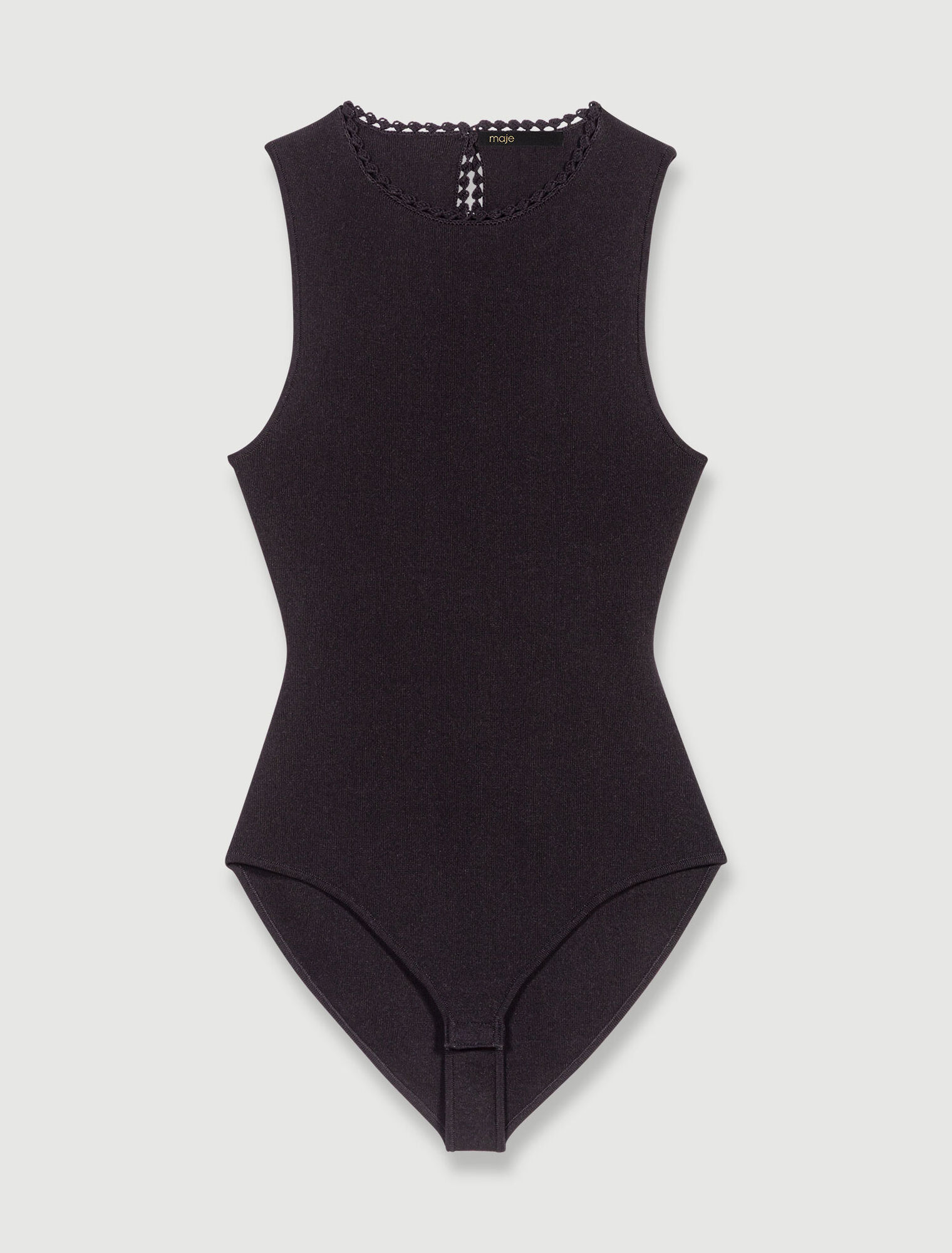 Body en maille à découpes