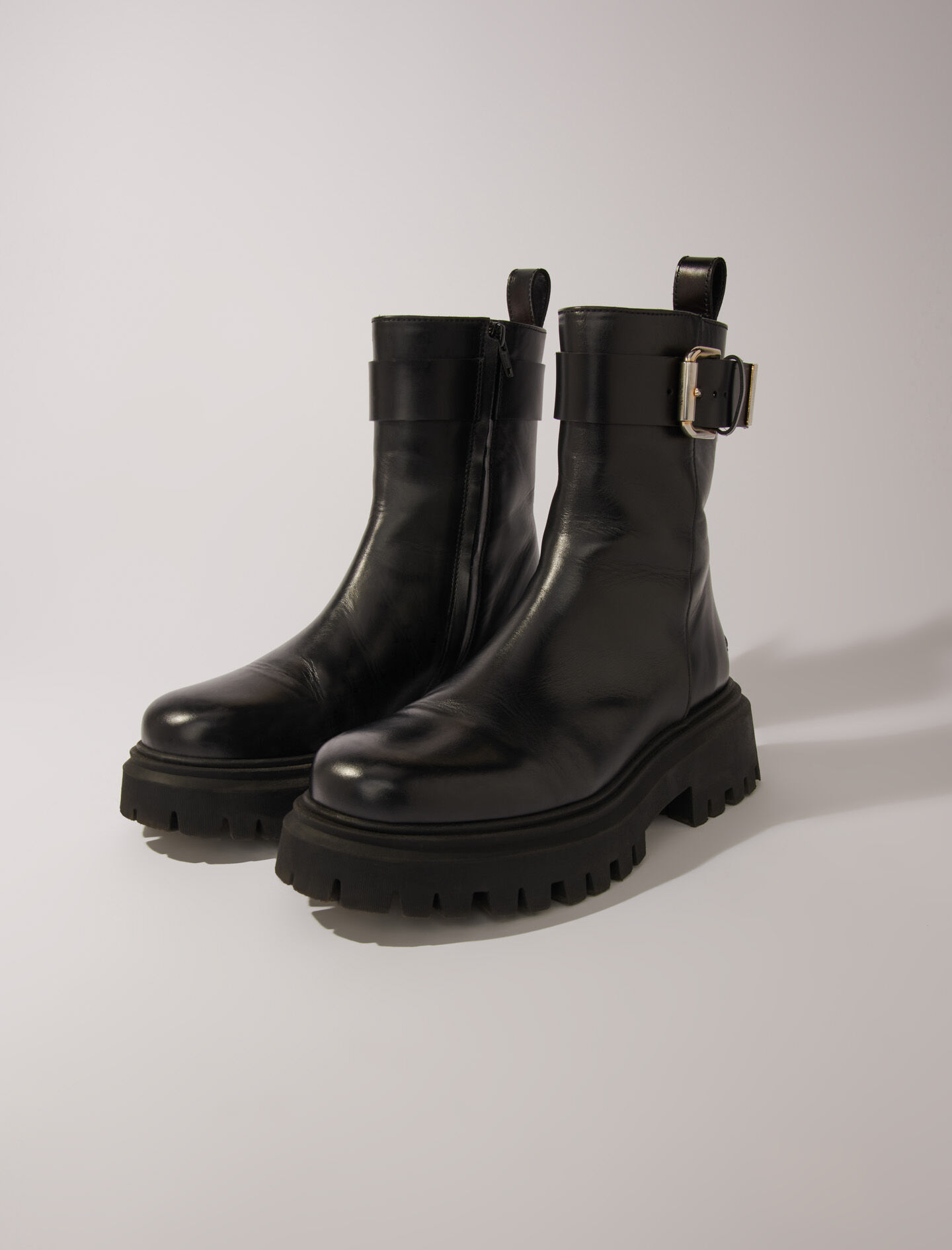 Boots dorées maje shop