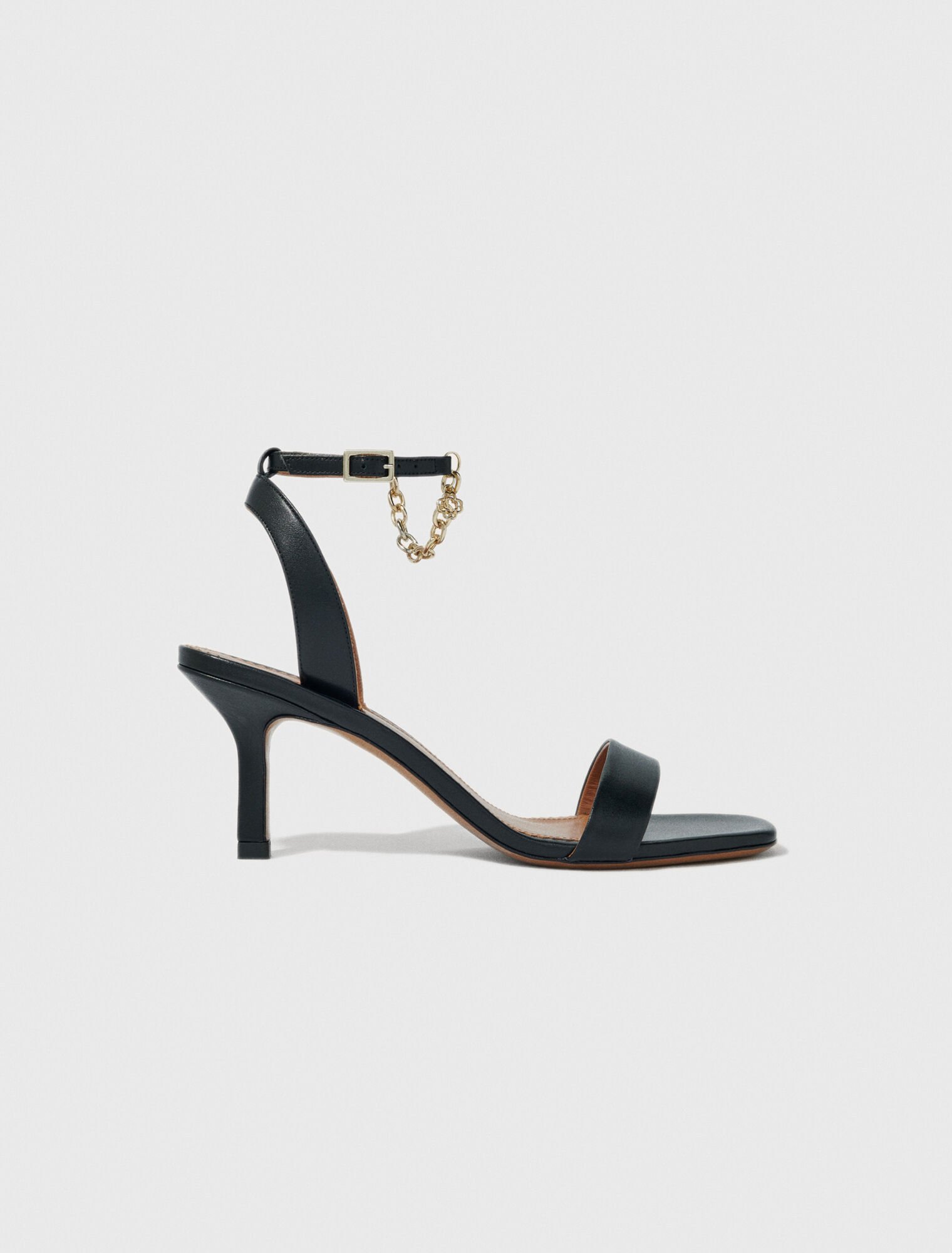 Sandales en cuir à talons