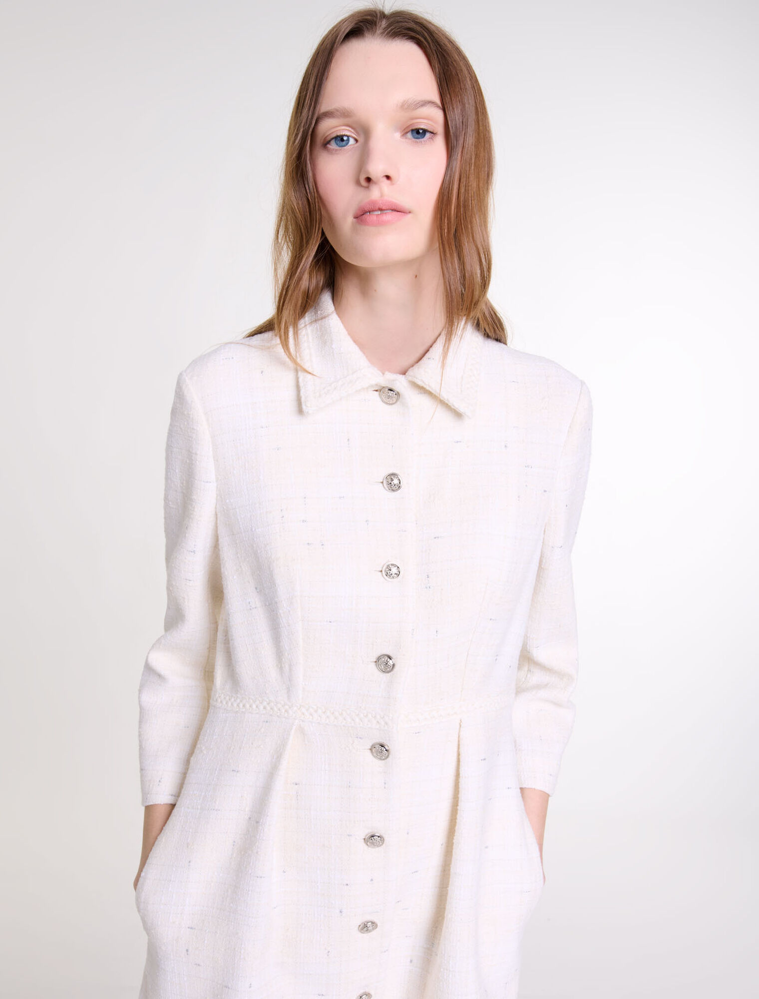 Robe courte en tweed