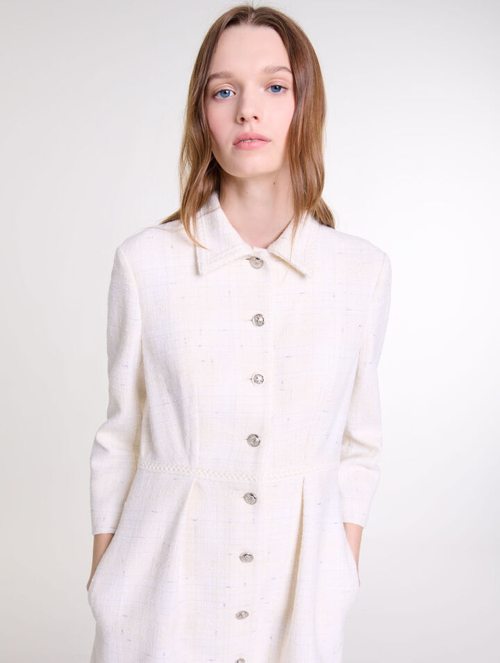 Robe courte en tweed