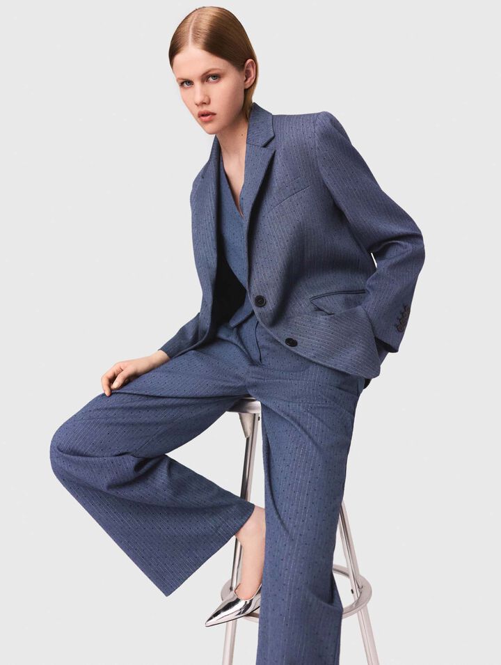Veste de tailleur à strass