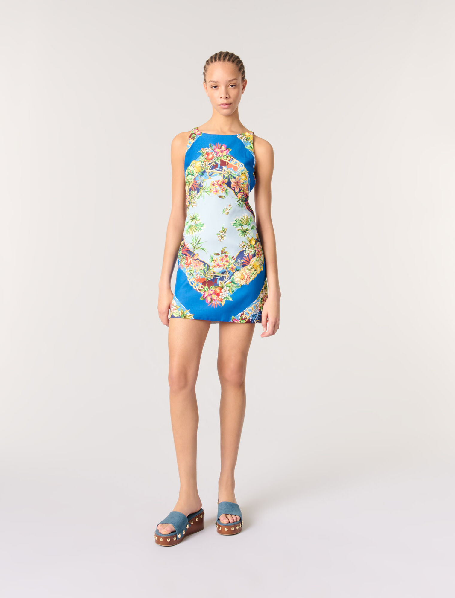 Robe droite imprimée