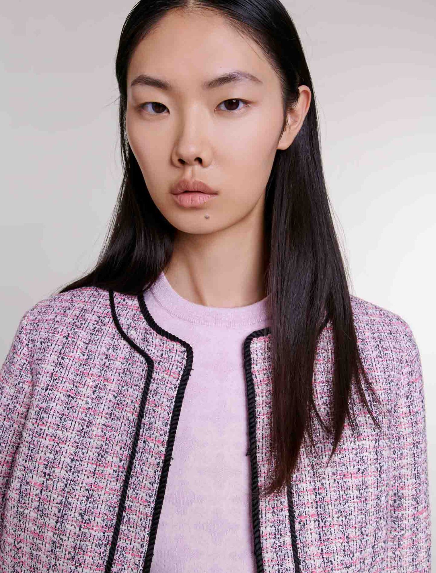 Veste courte en tweed