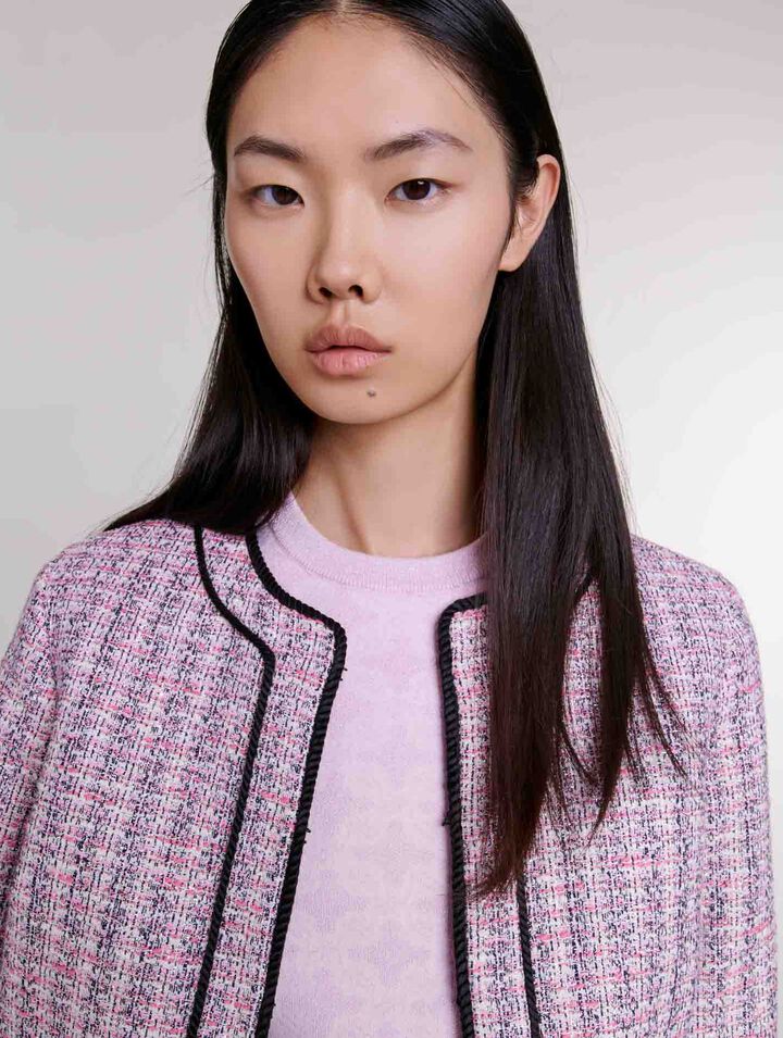 Veste courte en tweed