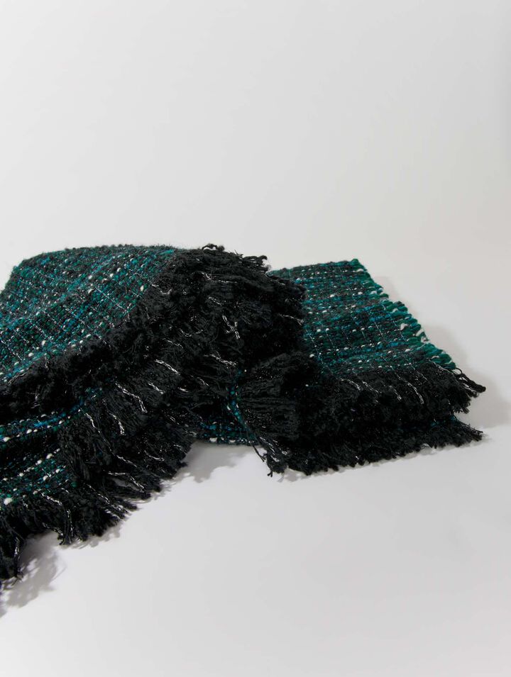 Poncho en tweed