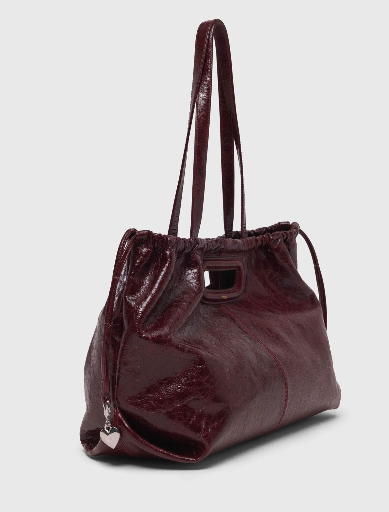 Sac M Tote en cuir craquel&eacute;