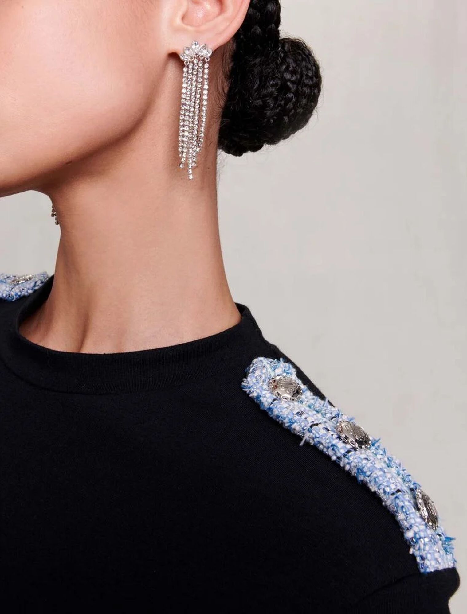 Rhinestone earrings