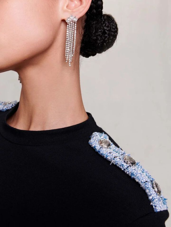 Rhinestone earrings