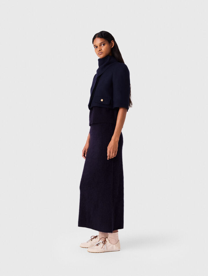 Short wool jacket