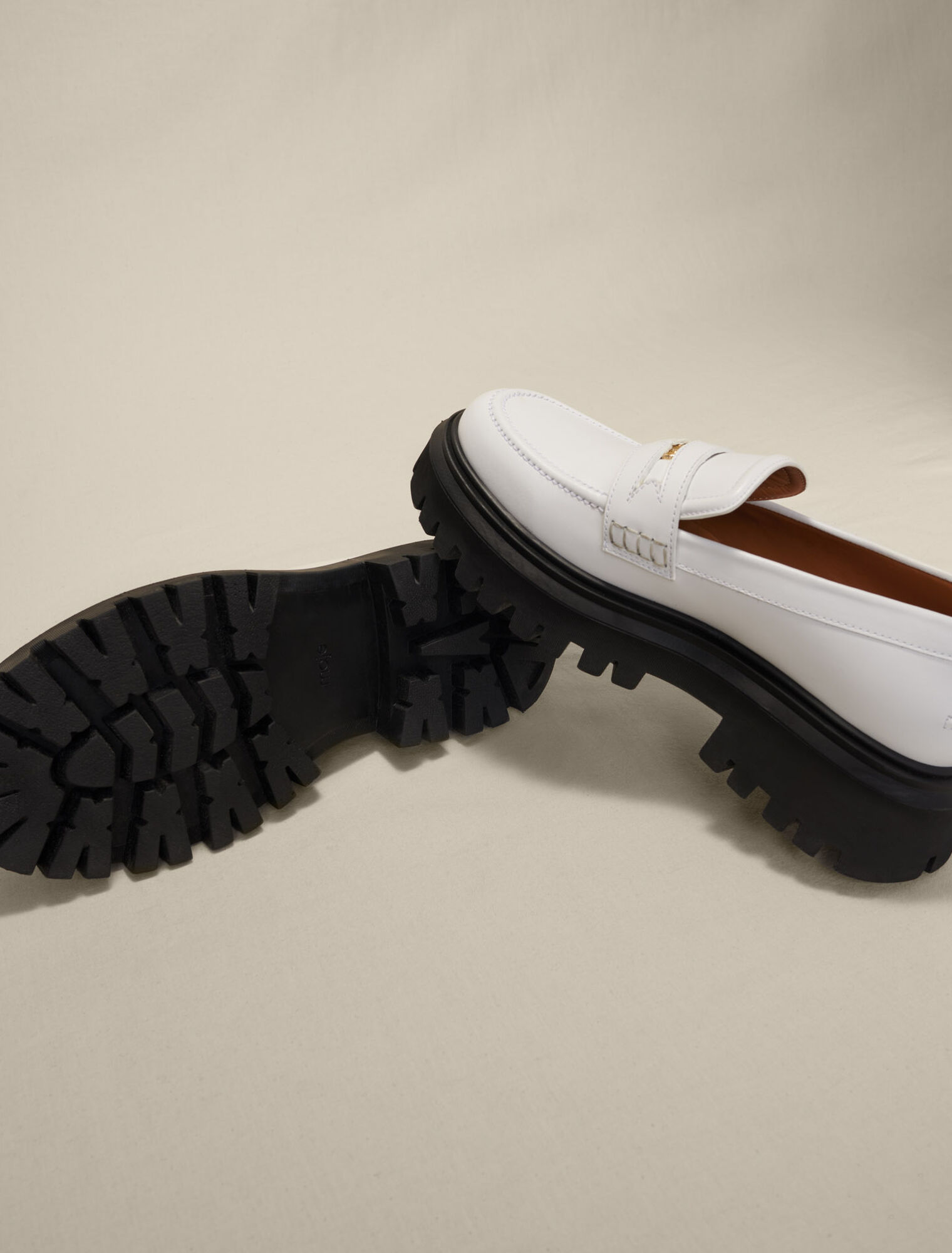 Mocassins en cuir à plateforme