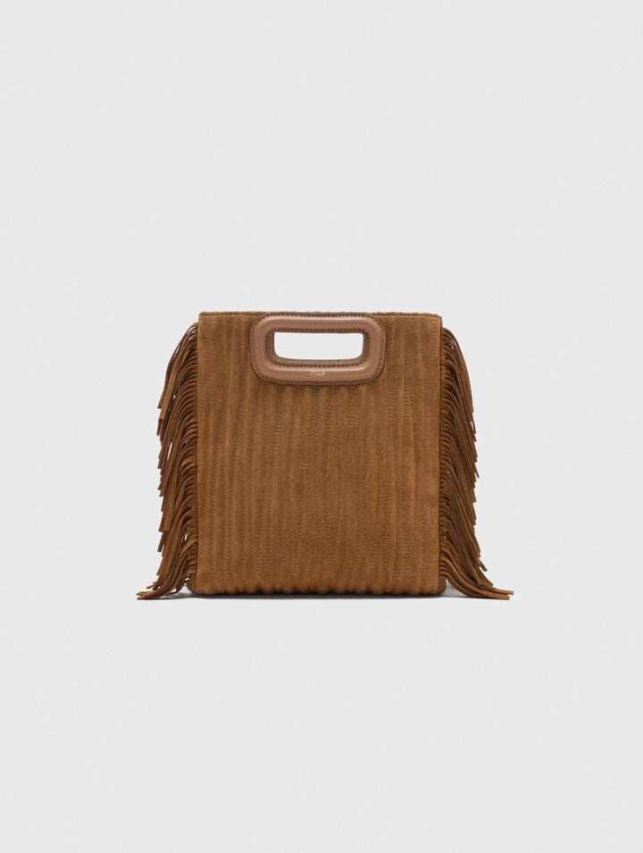 Sac M en suède matelassée