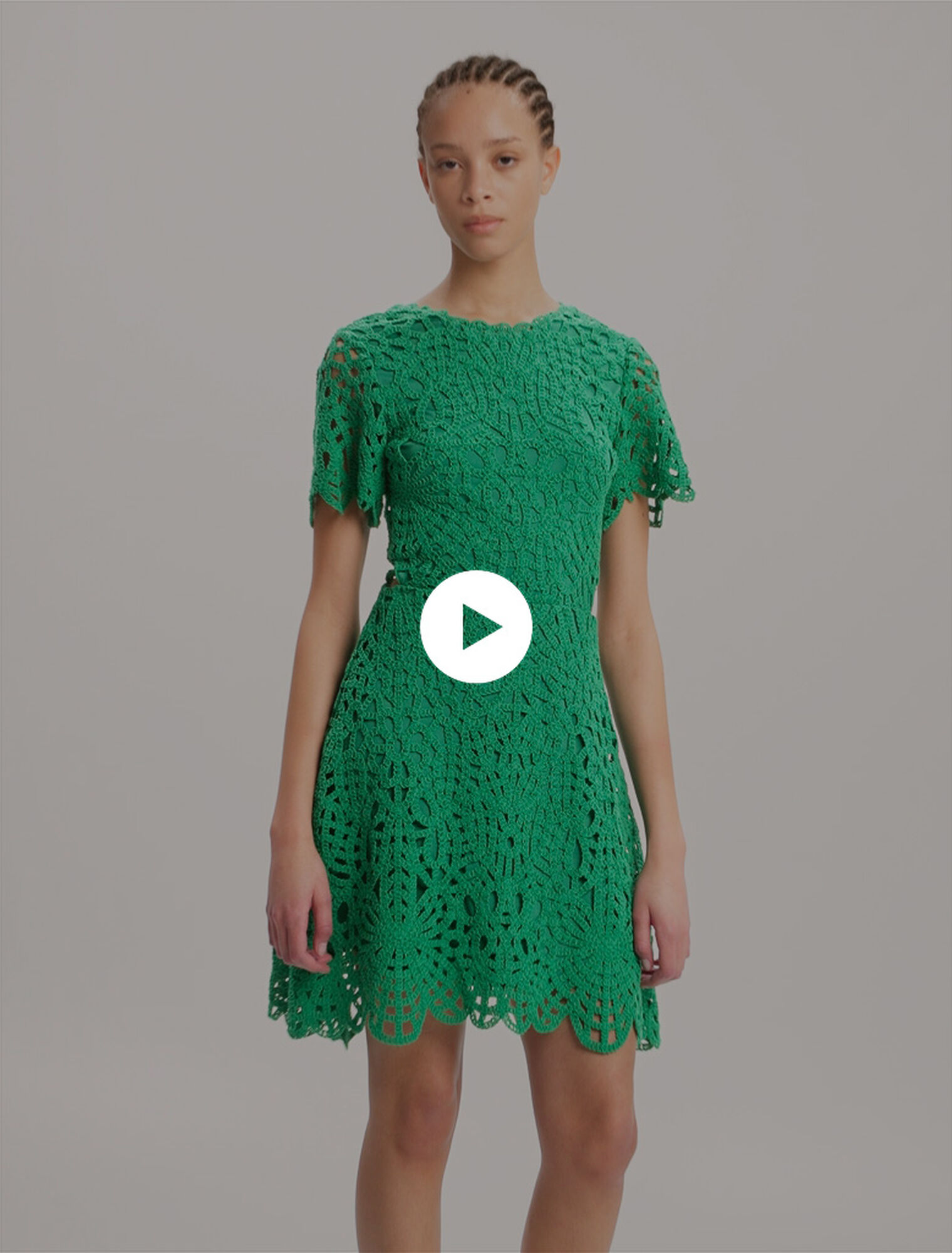 Short crochet dress