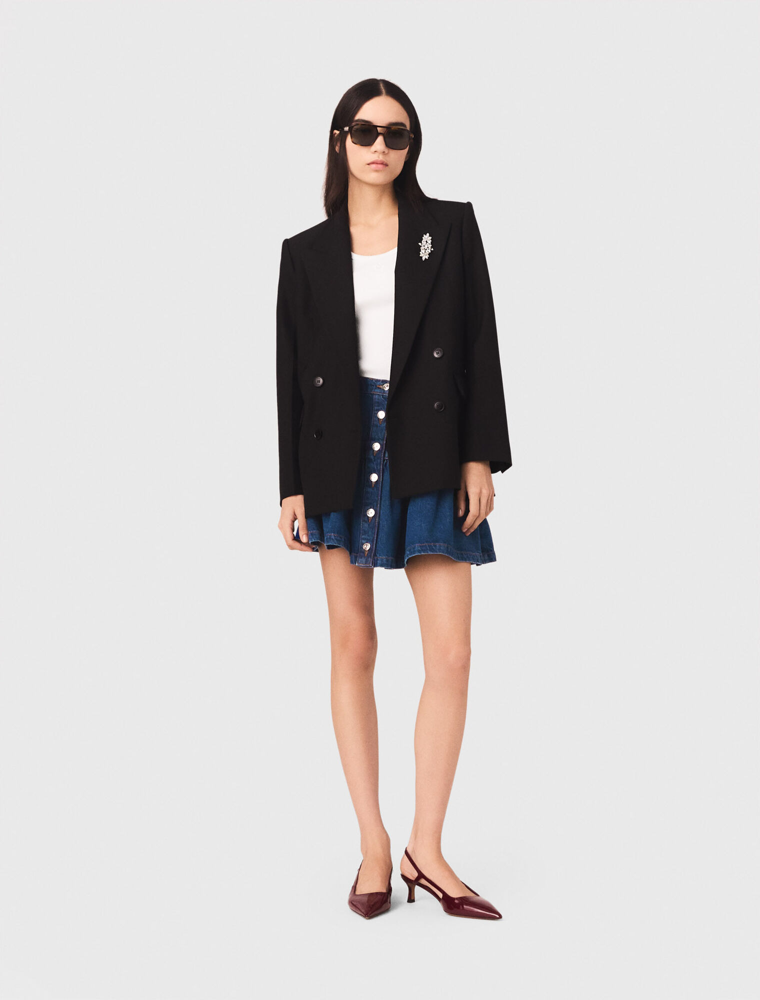 Veste &agrave; double boutonnage