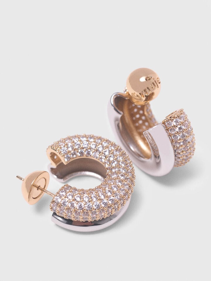 Boucles d'oreilles strassées