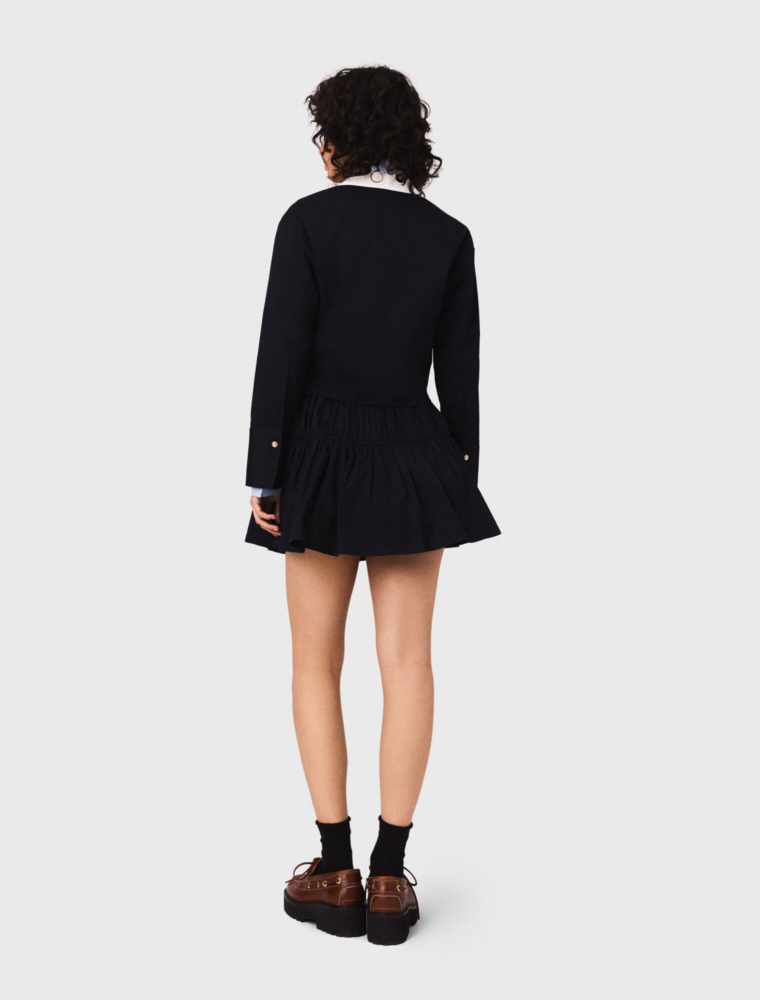 Jupe courte à taille élastique