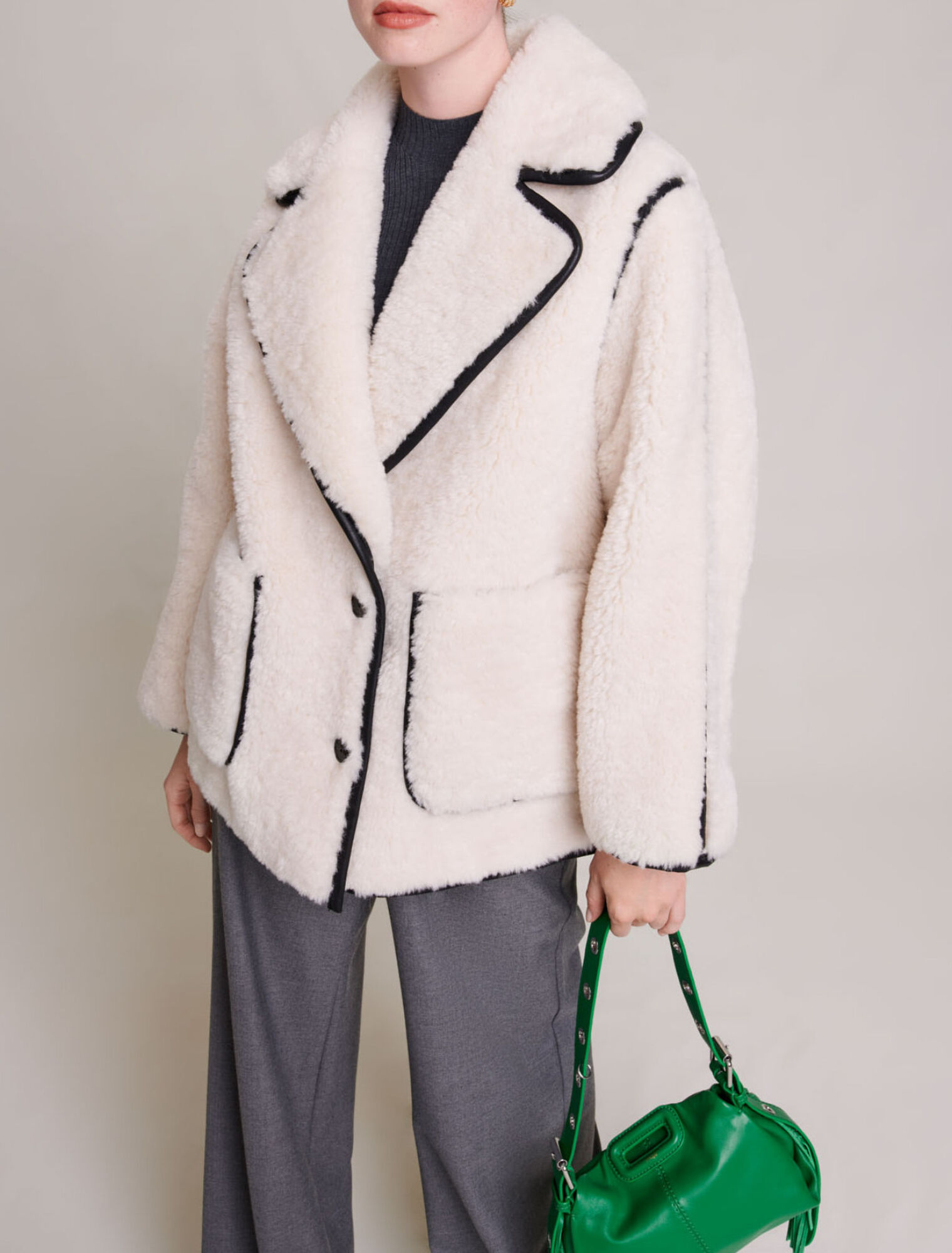 Short faux fur coat