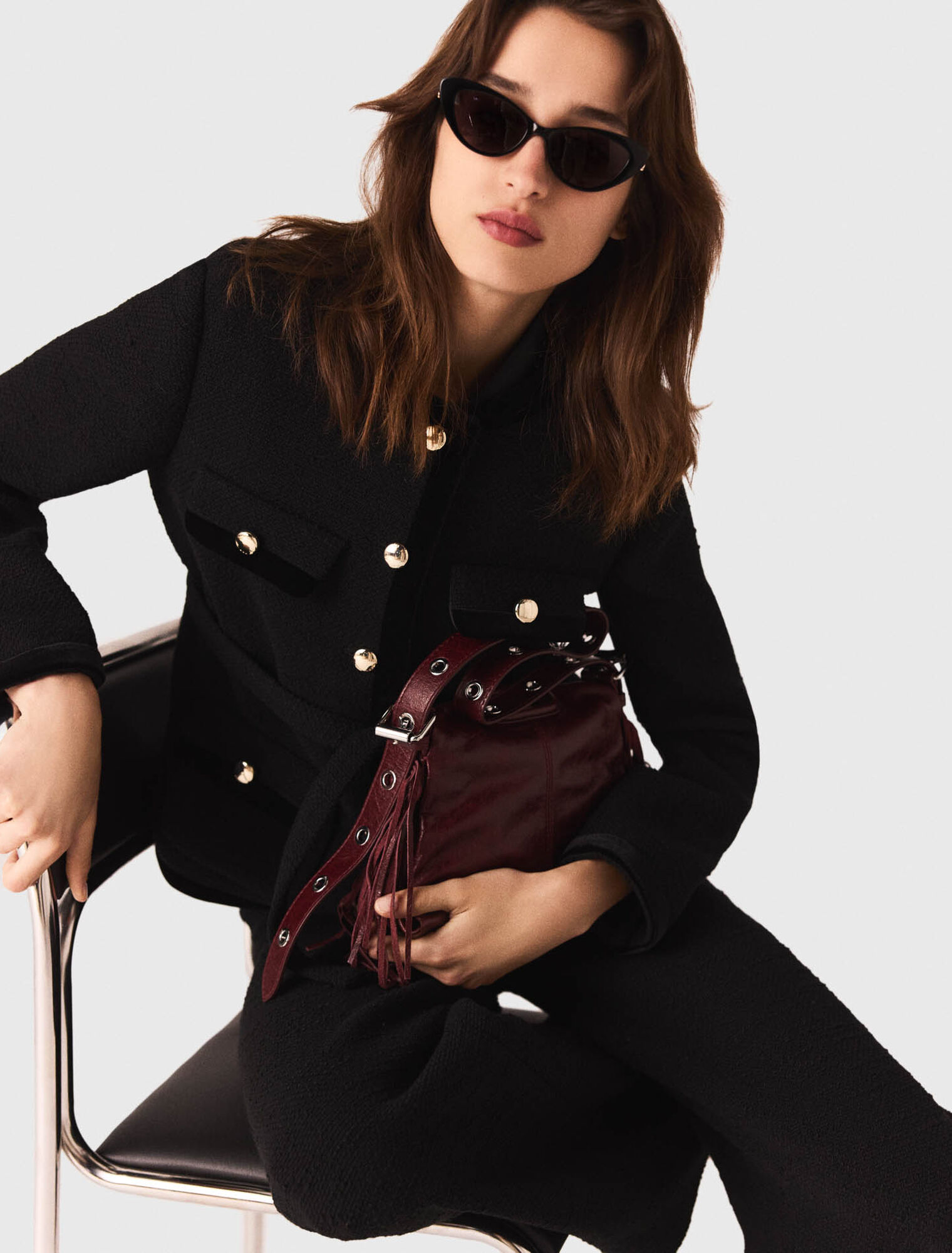 Long tweed jacket