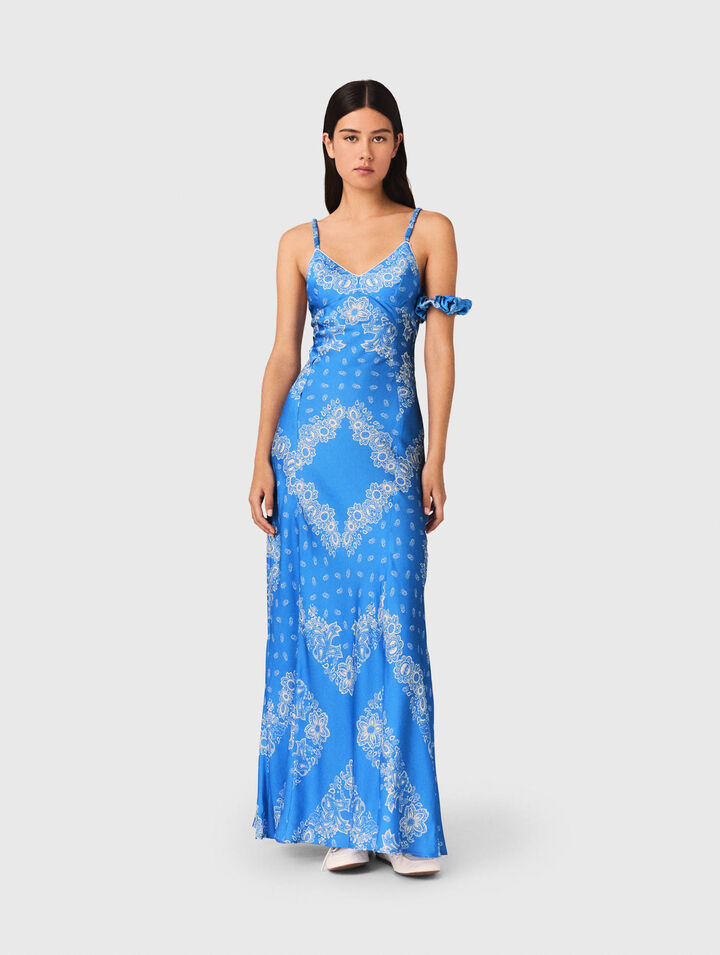 Robe longue imprim&eacute;e