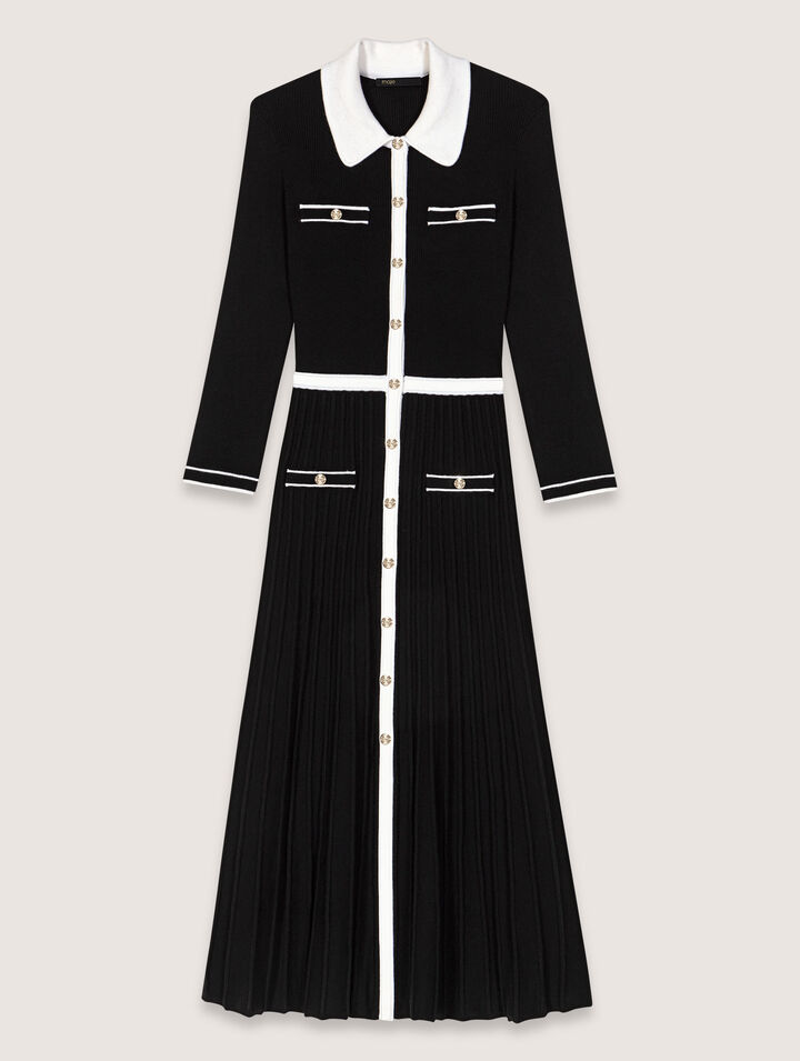 Robe longue en maille