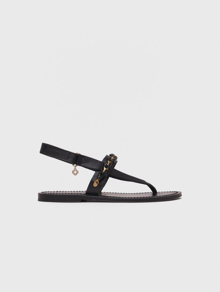Sandales plates en cuir K.Jacques