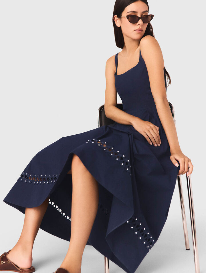 Robe midi &eacute;vas&eacute;e