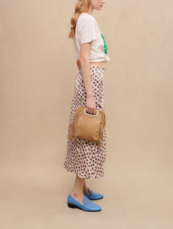 Jupe midi fendue