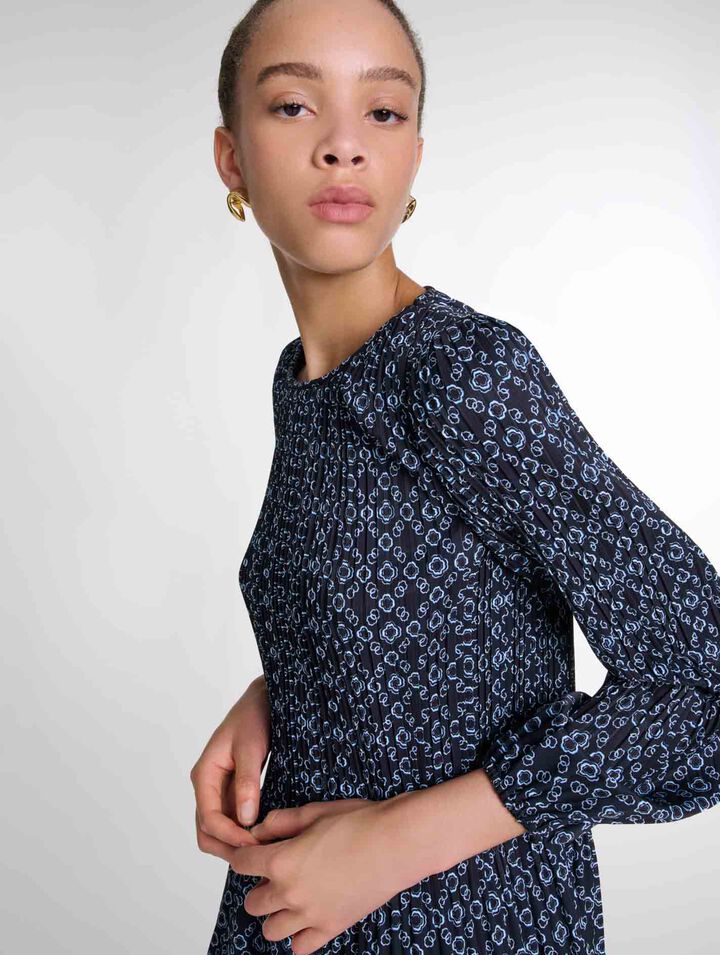 Robe courte imprimé Clover
