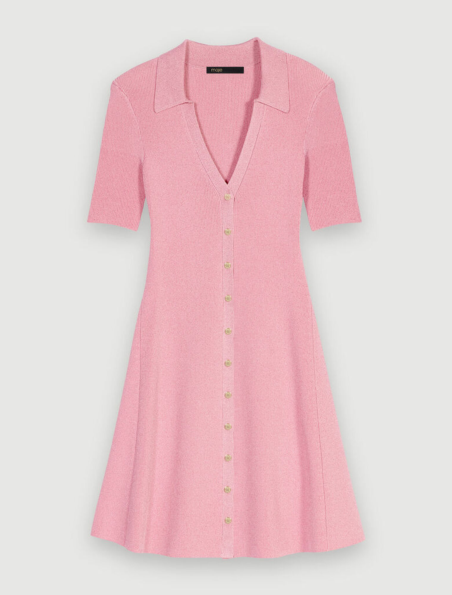 Robe en maille côtelée scintillante