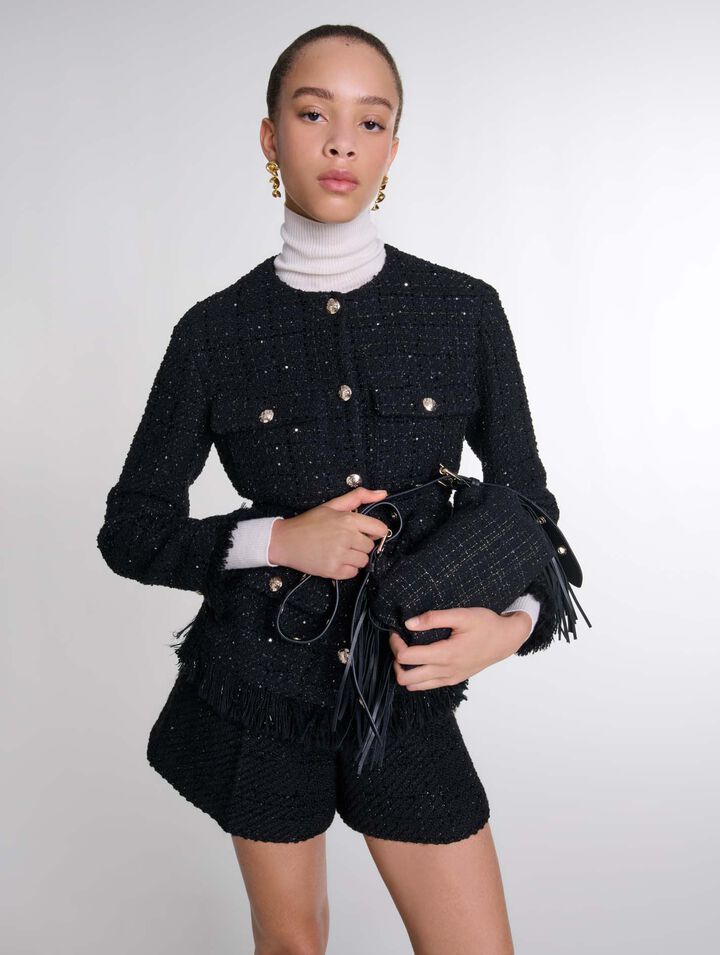 Veste en tweed sequins