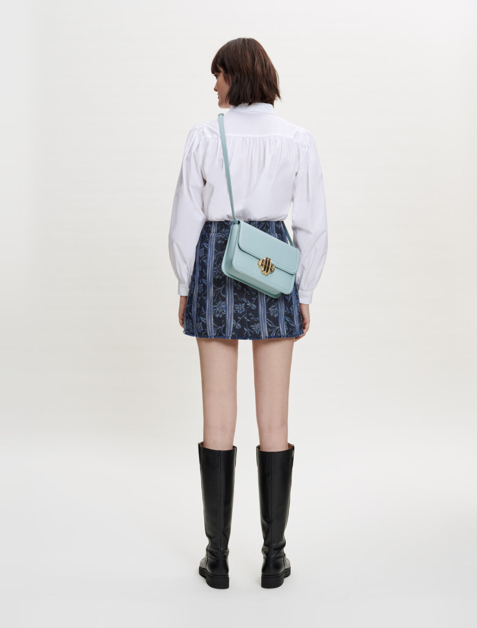 Jacquard trompe l'oeil shorts