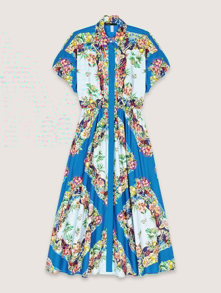 Robe longue imprimée