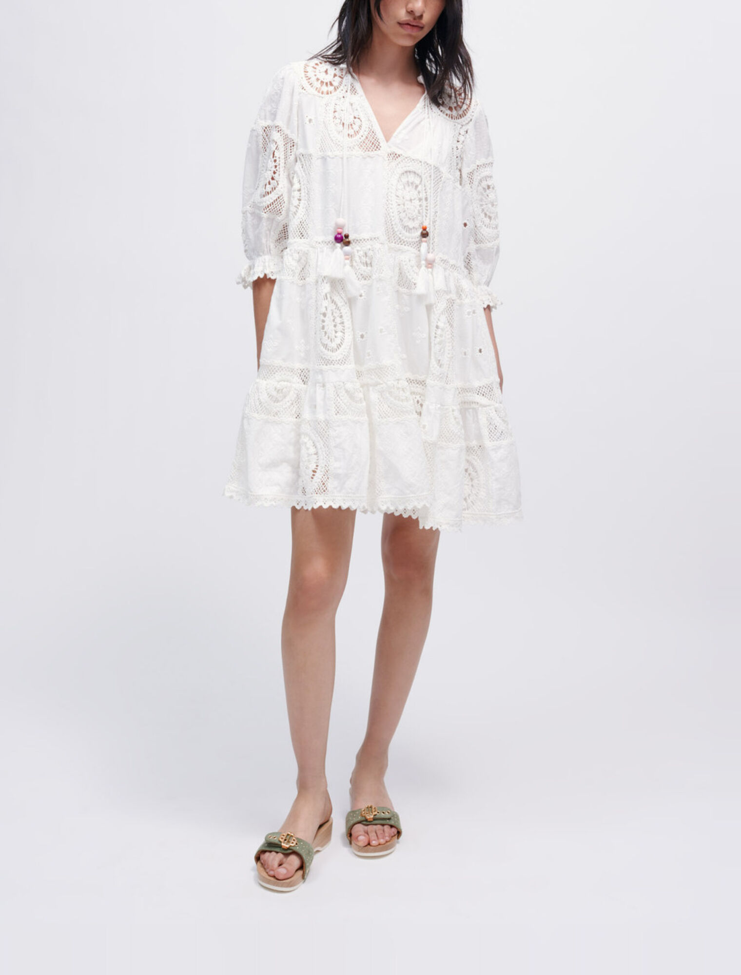 Robe en voile et crochet