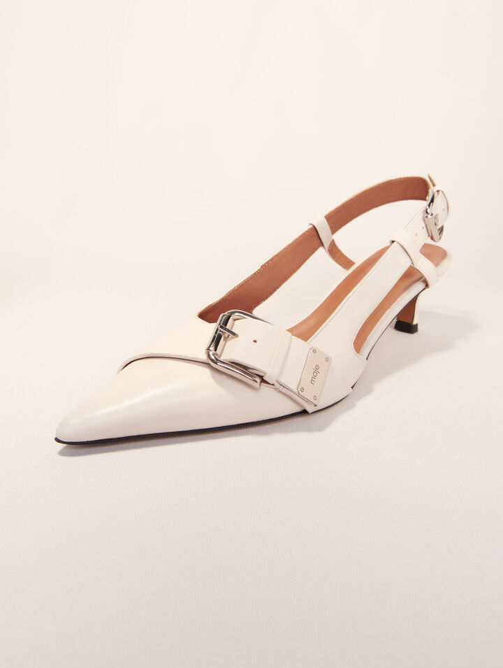 Escarpin slingback à double boucles