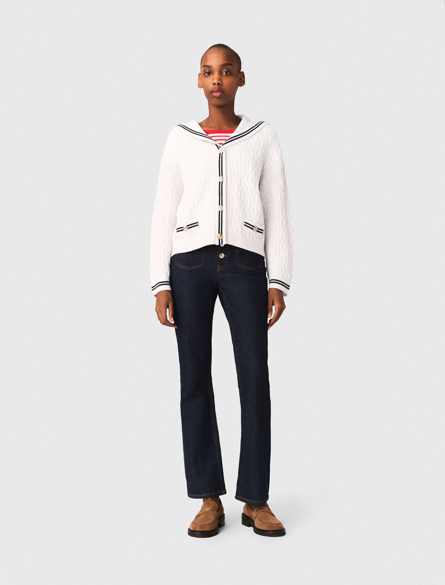 Denim jeans with pockets