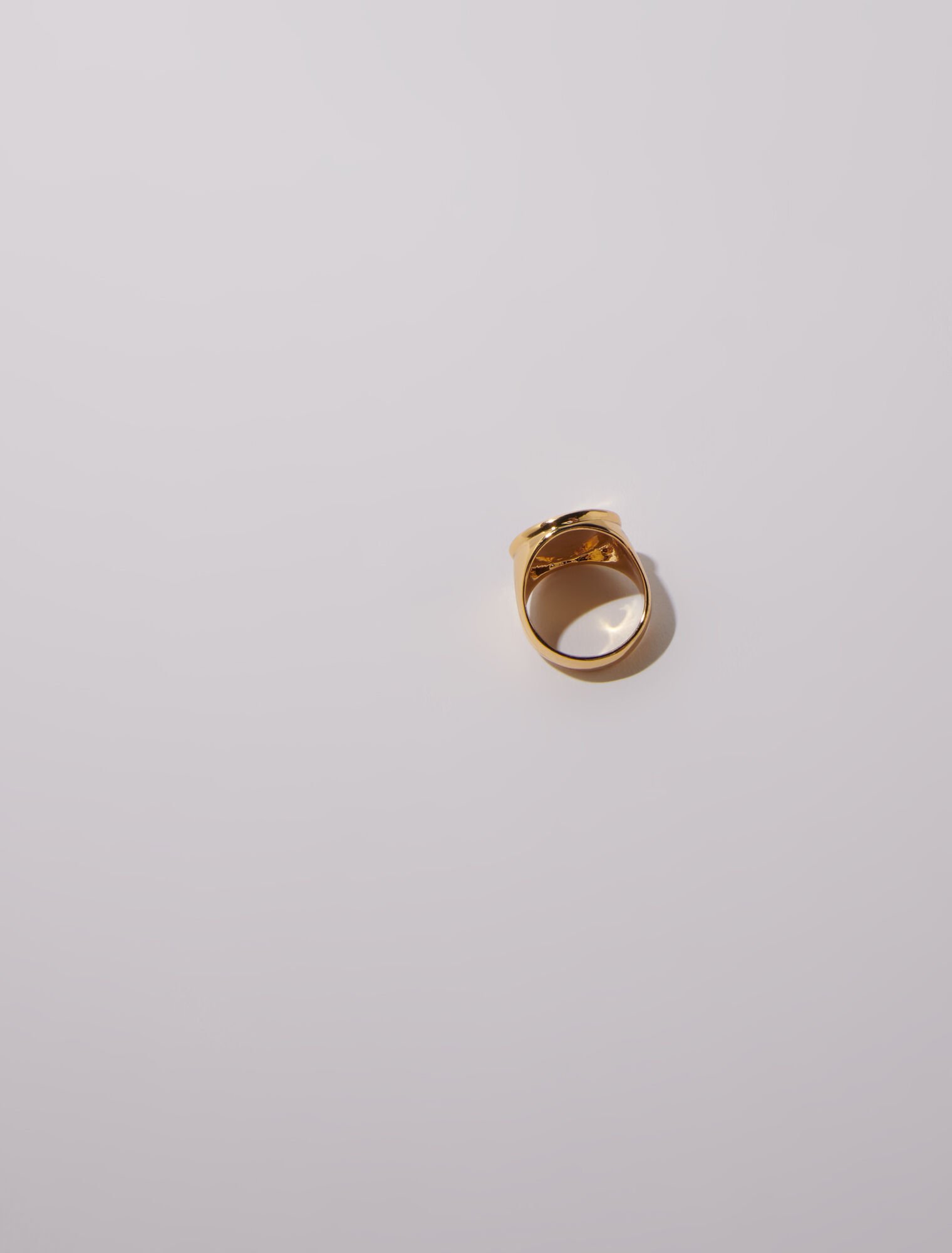 Clover signet ring
