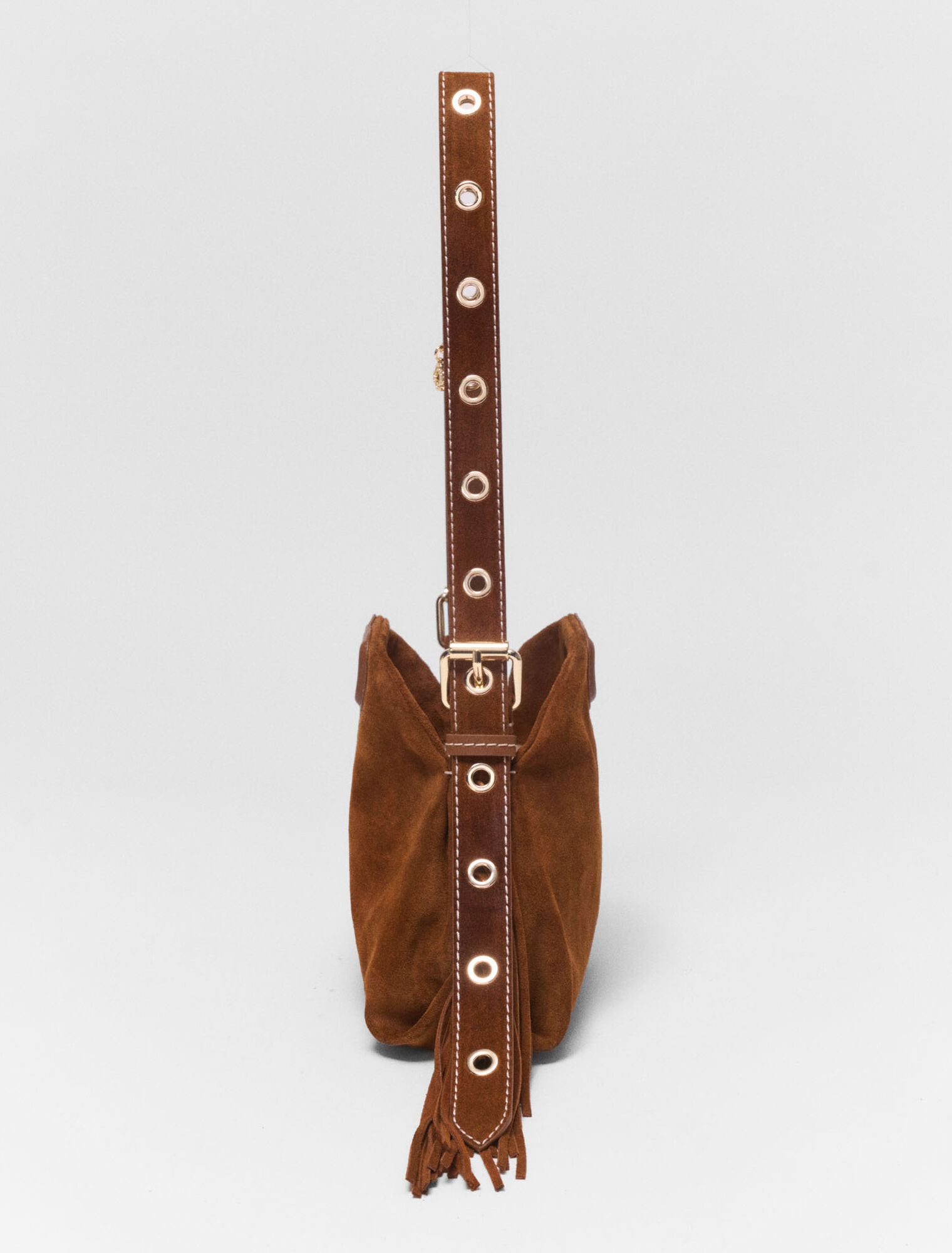 Sac Miss M mini en su&egrave;de surpiqu&eacute;e