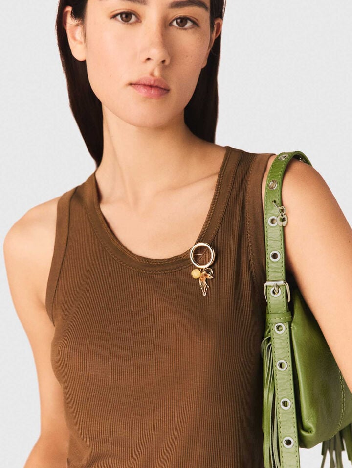 Sac Miss M micro cuir craquel&eacute; mat