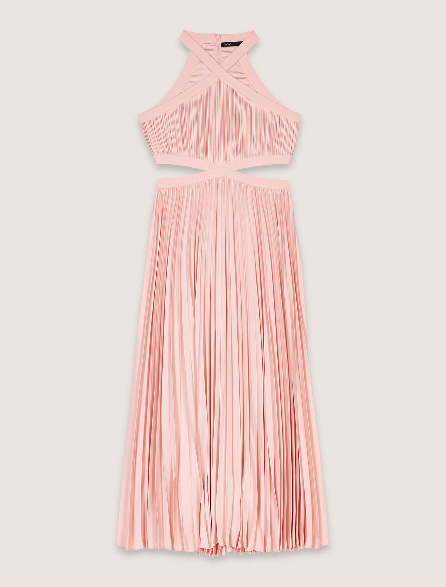 Robe longue plissée