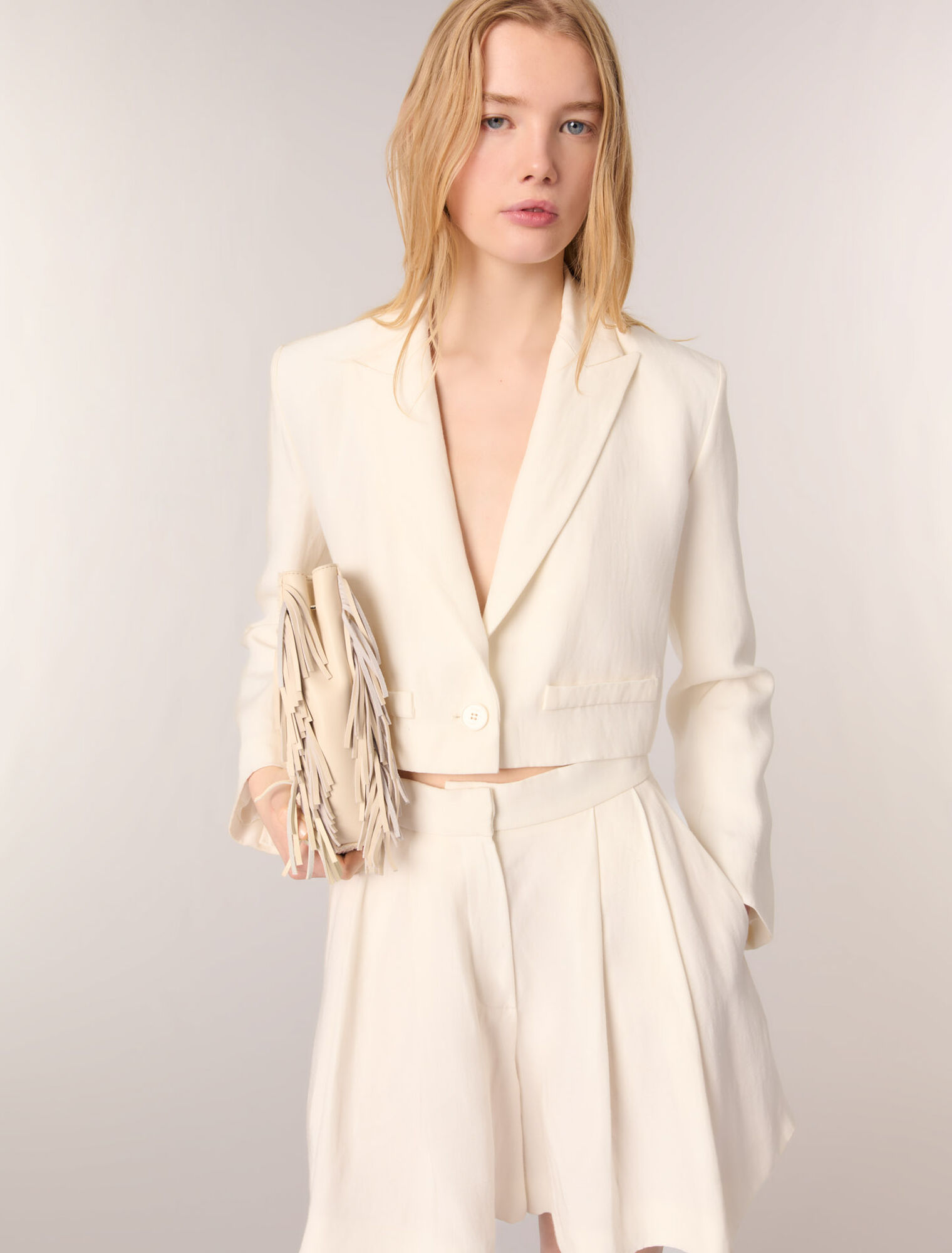 Veste de tailleur courte