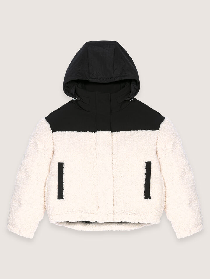 Bicolour padded jacket